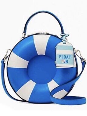 Kate Spade Blue and White Crossbody Bag